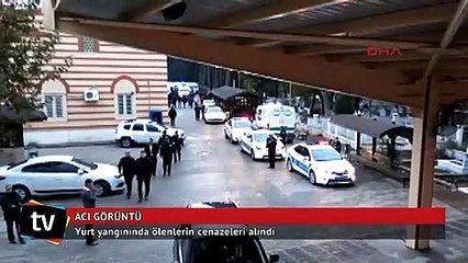 Adana'daki yurt yangını faciasından sonra çok acı görüntü