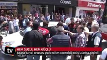 Adana'da polisi alarma geçiren otomobil