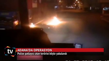 Polise patlayıcı atan terörist böyle yakalandı!