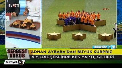 Adnan Aybaba, G.Saray'ı kek yapıp yedi