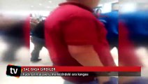 Kadınların alışveriş merkezindeki sıra kavgası