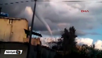 Adana'da korkutan hortum