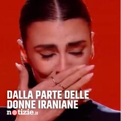 "Donna, vita, libertà". Giulia Salemi si commuove nel suo messaggio in Farsi per le donne iraniane