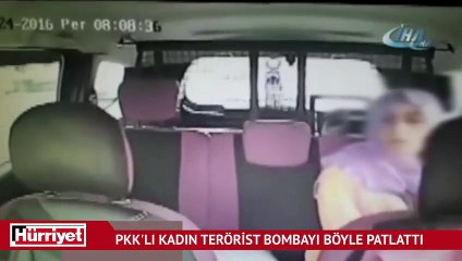 PKK'lı kadın terörist bombayı böyle patlattı