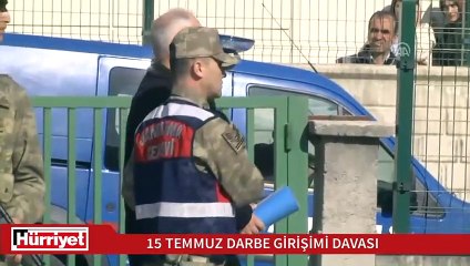 İki gündür davaya böyle getirilmiş