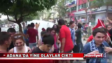 ADANA'DA GEZİ PARKI'NA DESTEK YÜRÜYÜŞÜNDE OLAYLAR ÇIKTI