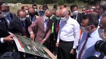 Bakan Karaismailoğlu'dan karayolu şantiyesinde inceleme