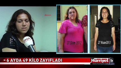 6 AYDA 49 KİLO ZAYIFLADI