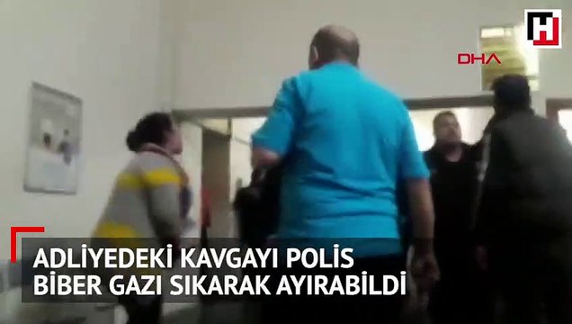 Bursa Adliyesi karıştı! Polis biber gazıyla ayırdı
