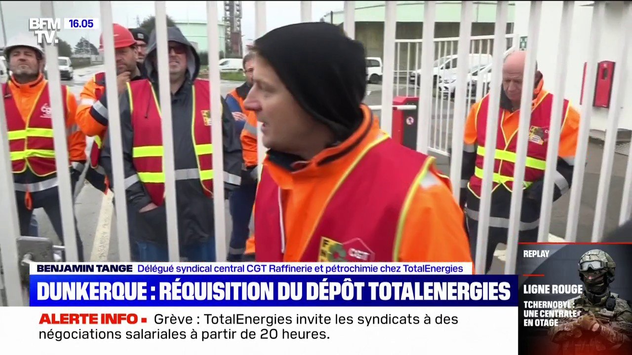 TotalEnergies: les premiers salariés réquisitionnés à Dunkerque sont arrivés