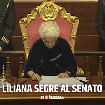 Il discorso antifascista di Liliana Segre al Senato: Qui a 100 anni dalla marcia su Roma