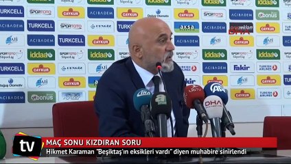 Hikmet Karaman'ı kızdıran soru!
