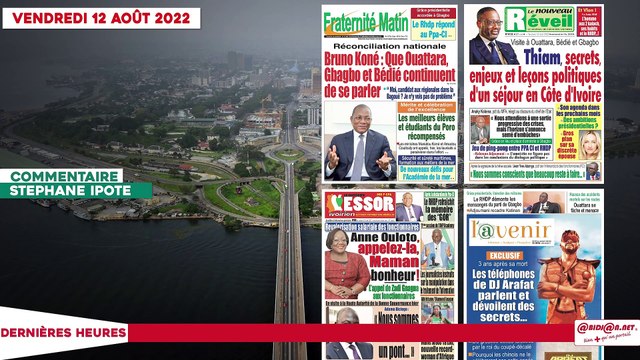 Le Titrologue du 12 Août 2022- Visite à Ouattara, Bédié et Gbagbo- Thiam, secrets, enjeux et leçons politiques d'un séjour en Côte d'Ivoire