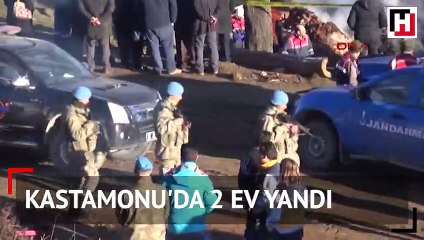 Kastamonu'da 2 ev yandı, 5 kişilik aile kayıp