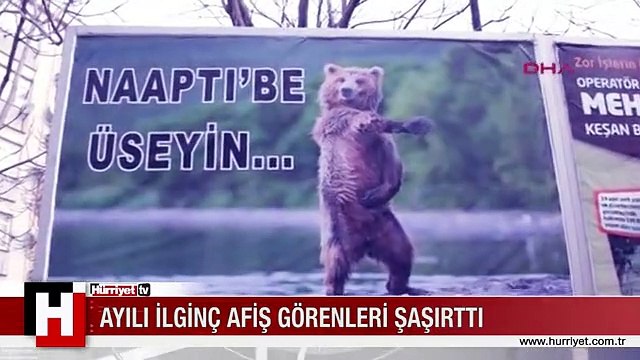 İLGİNÇ AFİŞ GÖRENLERİ ŞAŞIRTTI