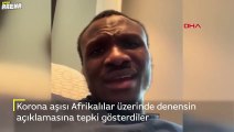 Türkiye'deki futbolculardan Aşı Afrikalılar üzerinde denensin açıklamasına tepki