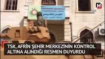 Afrin- Kent Merkezi'nde Türk bayrağı