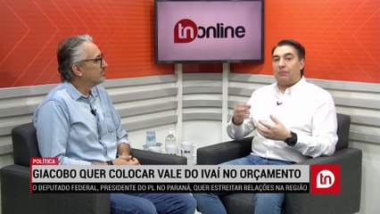 Giacobo diz que quer colocar o Vale do Ivaí no orçamento de 2023