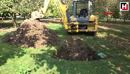 Kablo tamiri için yapılan kazıda metan gazı açığa çıktı