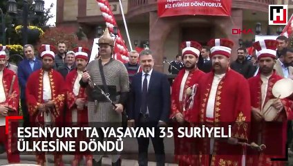 Esenyurt'ta yaşayan 3 Suriyeli aile ülkesine döndü