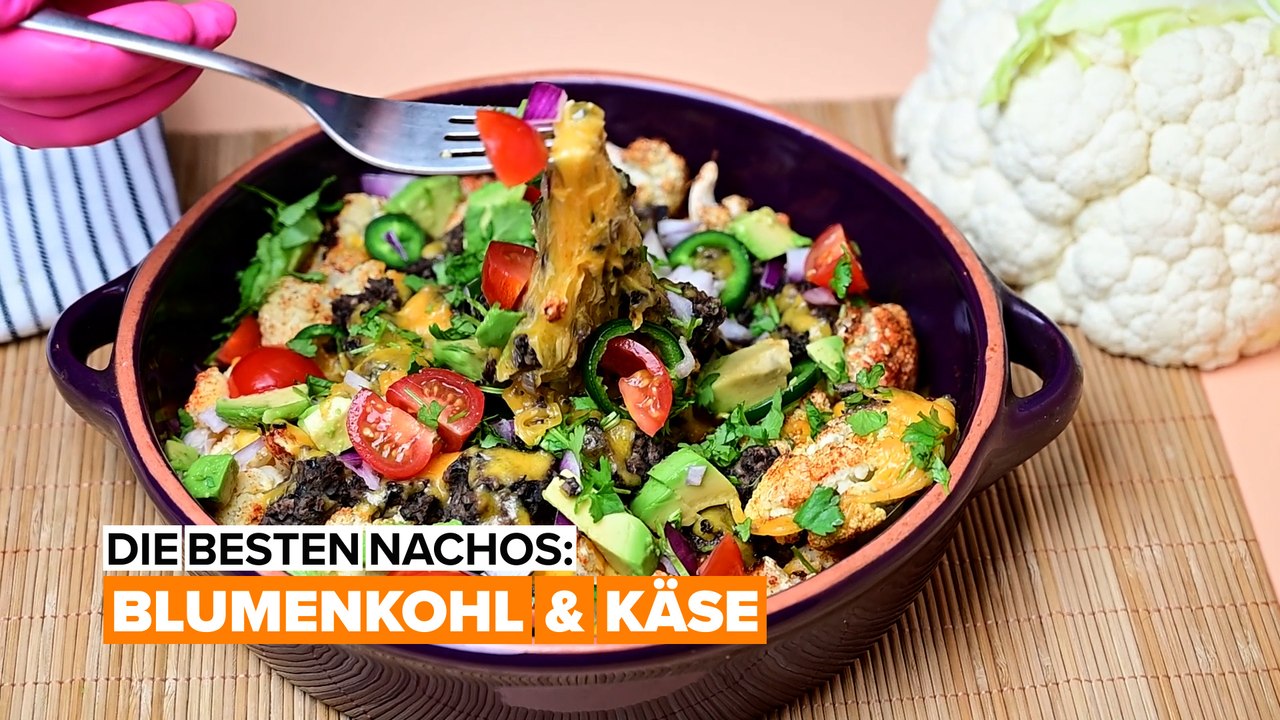 Die leckersten nachos: blumenkohl & käse