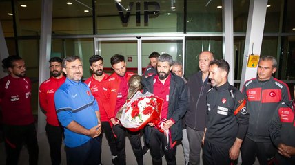 Ampute milli takımı karşılama