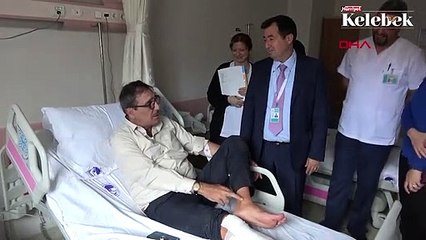 Sette düşen Cem Özer'in ayağı kırıldı