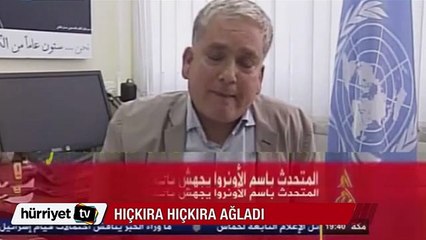 Gazze’yi gören BM sözcüsü röportajda hıçkıra hıçkıra ağladı