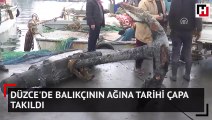Düzce'de balıkçının ağına tarihi çapa takıldı