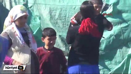 Evleri yanan çocukların gözyaşları