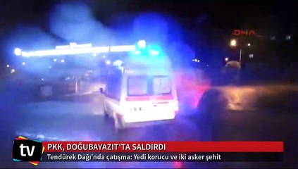 Tendürek Dağı'nda çatışma: Yedi korucu ve iki asker şehit