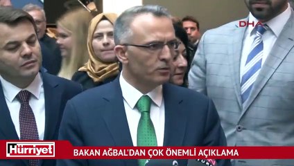 Bakan Ağbal'dan çok önemli açıklama