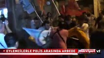 ÇANAKKALE'DE EYLEMCİLERLE POLİS ARASINDA ARBEDE ÇIKTI