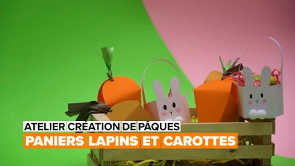 Atelier création de Pâques : Paniers lapins et carottes