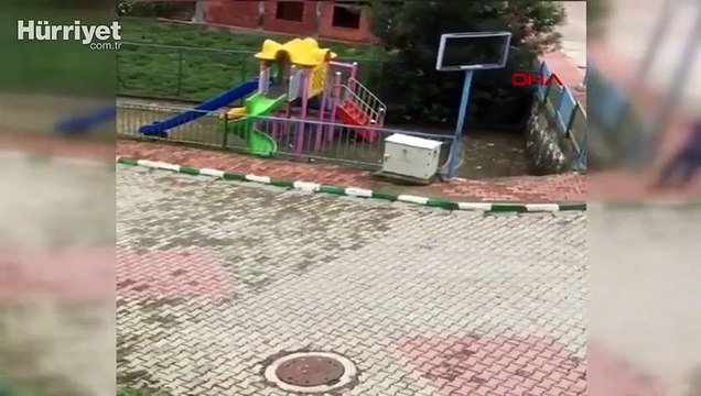 Ahırdan kaçan kurbanlık boğa, vatandaşları kovaladı