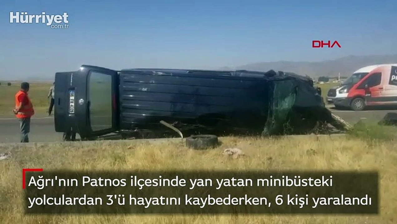 Ağrı'da bayram yolunda feci kaza! 3 ölü 6 yaralı