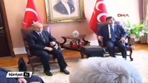 Ahmet Davutoğlu ve Devlet Bahçeli görüşmesi