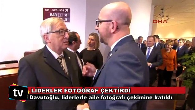 Türkiye-AB Zirvesi'nin ardından liderler aile fotoğrafı çektirdi