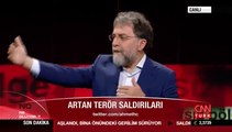 Ahmet Hakan canlı yayında tepki gösterdi: Teröristsin sen!