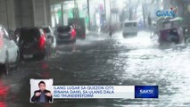 Ilang lugar sa Quezon City, binaha dahil sa ulang dala ng thunderstorm | Saksi