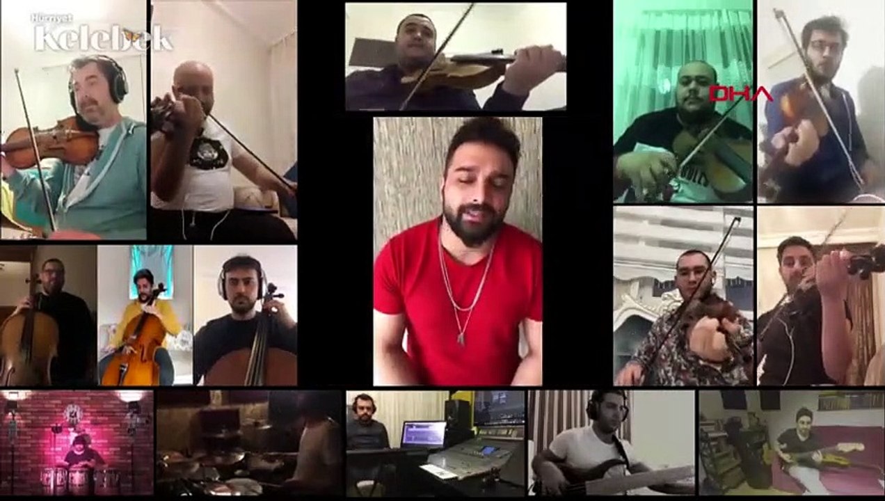 37 Şarkıcıdan ortak 'evde kal' şarkısı: Hatıran yeter