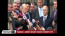 Bahçeli, Ahmet Necdet Sezer'i ziyaret etti