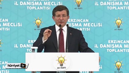 Başbakan Ahmet Davutoğlu Erzincan'da konuştu