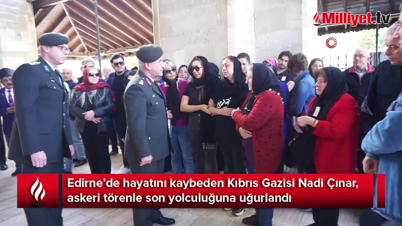 Kıbrıs Gazisi askeri törenle son yolculuğuna uğurlandı