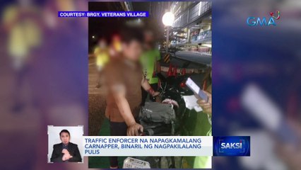 Traffic enforcer na napagkamalang carnapper, binaril ng nagpakilalang pulis | Saksi