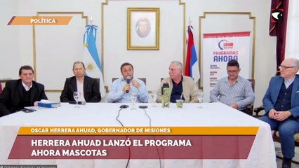 Herrera Ahuad lanzó el programa Ahora Mascotas