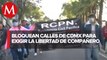 Manifestantes de RCPN marchan en CdMx y exigen la liberación de su compañero, quien fue detenido