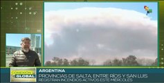 Incendio de grandes proporciones afecta provincias de Argentina