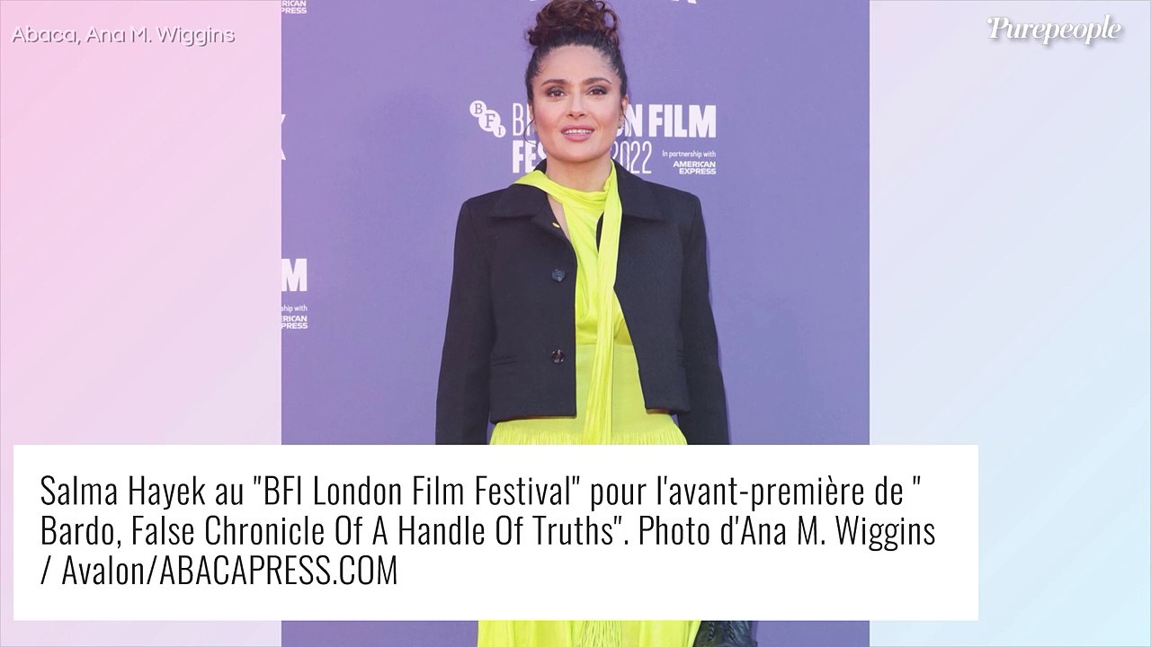 Salma Hayek et François Pinault amoureux : elle ose une robe fluo, un look inattendu