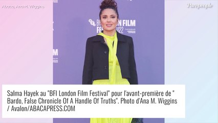 Salma Hayek et François Pinault amoureux : elle ose une robe fluo, un look inattendu